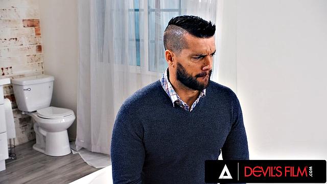 DEVILS FILM - Cute Teen Kyler Quinn Tries Anal Sex For First Time With Stepdad