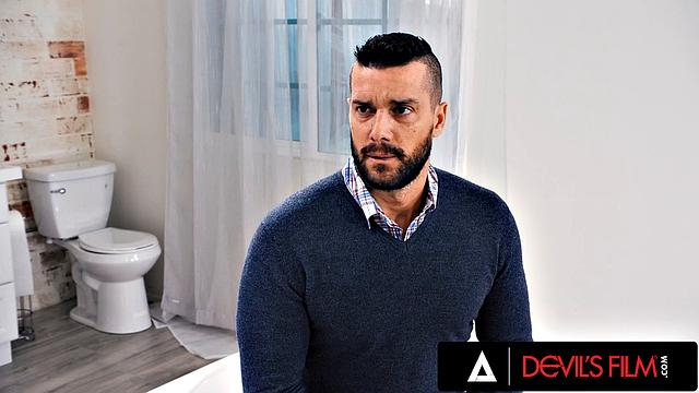 DEVILS FILM - Cute Teen Kyler Quinn Tries Anal Sex For First Time With Stepdad