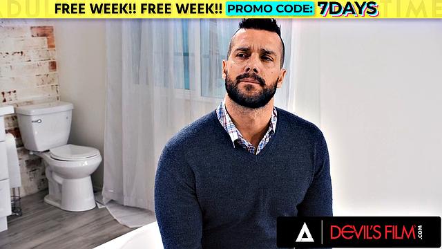 DEVILS FILM - Cute Teen Kyler Quinn Tries Anal Sex For First Time With Stepdad