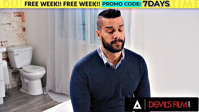 DEVILS FILM - Cute Teen Kyler Quinn Tries Anal Sex For First Time With Stepdad