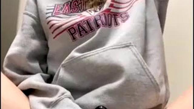 Blonde intensely masturbates with a dildo