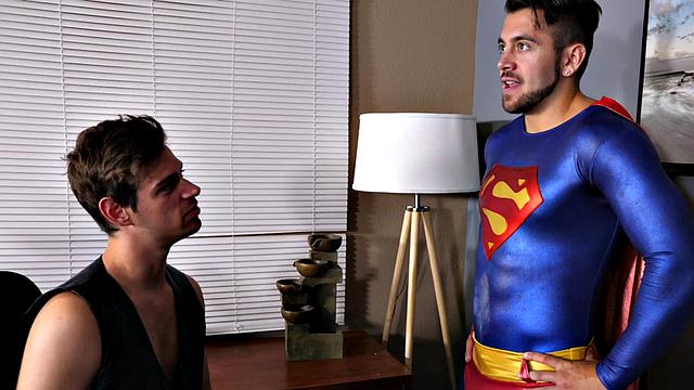 Mesmerized jock released from cage and barebacked