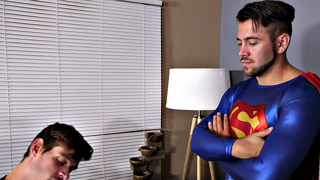 Mesmerized jock released from cage and barebacked