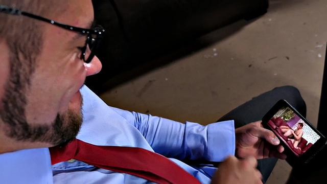 Mesmerized jock released from cage and barebacked