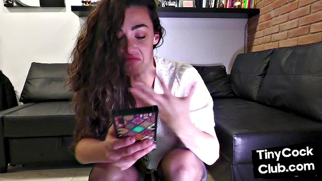 SPH amateur femdom lady humiliates losers with lil dick