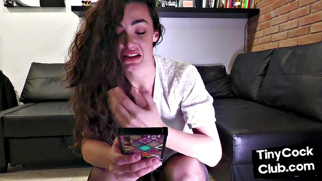 SPH amateur femdom lady humiliates losers with lil dick