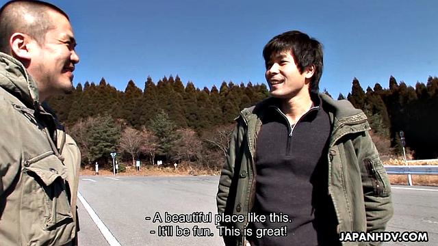 Girls and guys mix at hot spring resort room