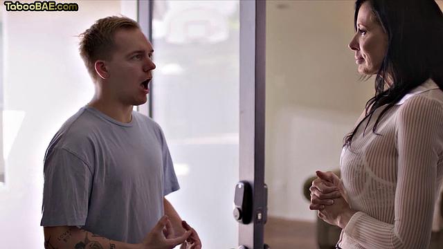 Big-titted gorgeous MILF drilled by stud