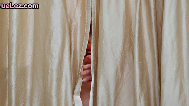 Ginger Lesbian straponned doggystyle