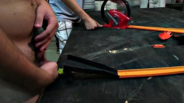 Hazed guy fucked in front of voyeurs for fraternity ticket