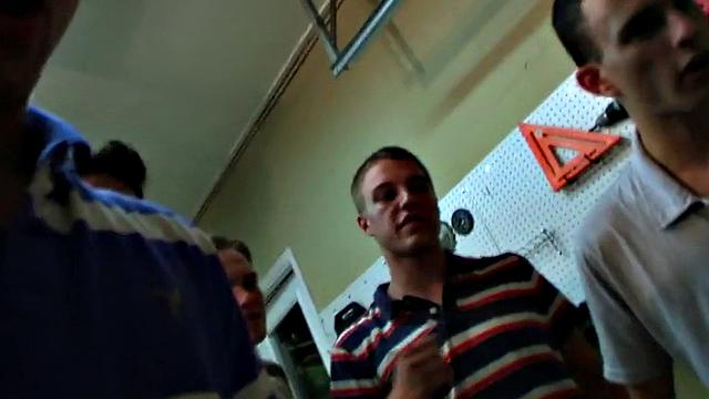 Hazed guy fucked in front of voyeurs for fraternity ticket