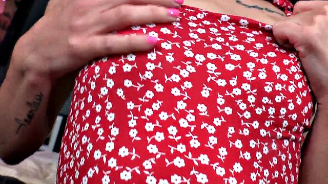 POV amateur skinny inked bae nailed while talking dirty