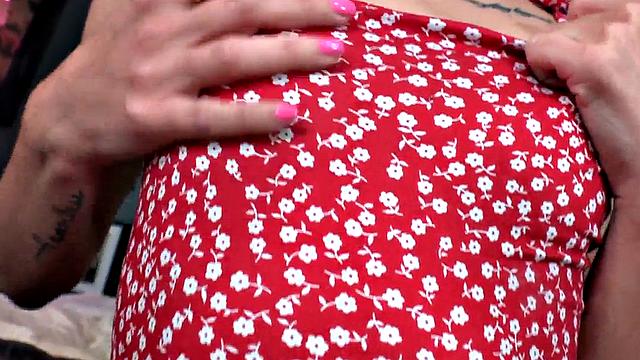 POV amateur skinny inked bae nailed while talking dirty