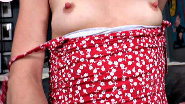 POV amateur skinny inked bae nailed while talking dirty