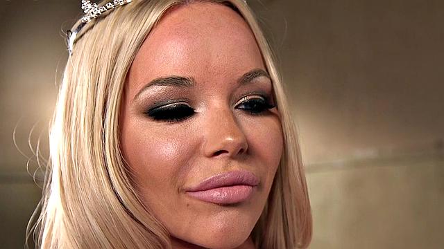 IR DP MILF with big boobs gangbanged in her both holes