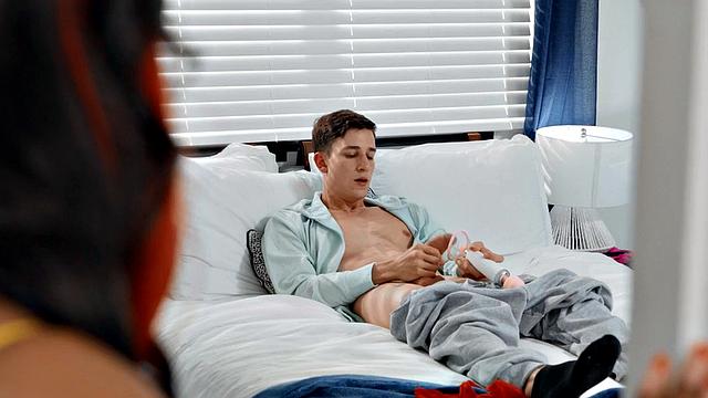 Sexy perverted nympho ebony MILF seduces cumming man