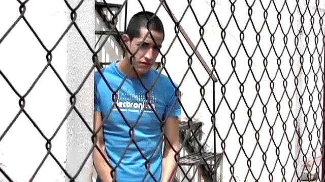 Carlos spots Anguel beating off to a porn magazine and decides to join him. Seated next to each other, with pants off and cocks hard, it isn't long before the magazine is no longer required.