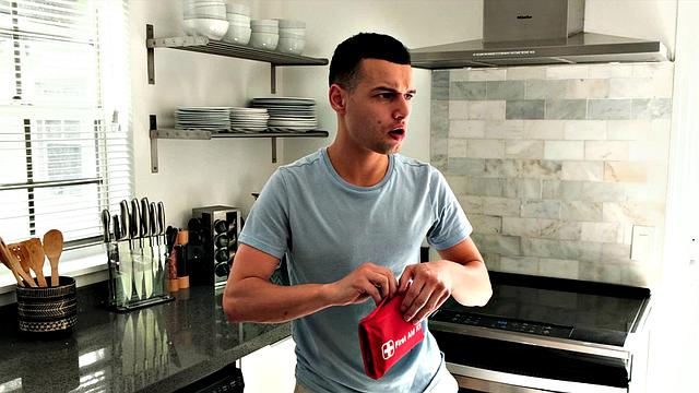 Angie teaches anal to daughter's boyfriend!