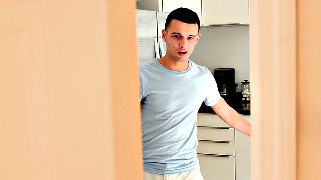 Angie teaches anal to daughter's boyfriend!