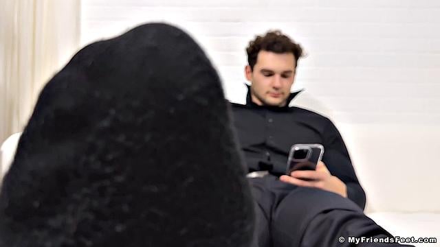 Spy on Zak's Huge Size 14 Feet and Socks - Zak