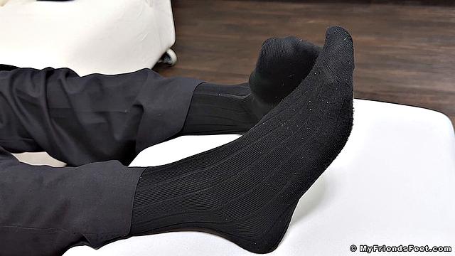 Spy on Zak's Huge Size 14 Feet and Socks - Zak