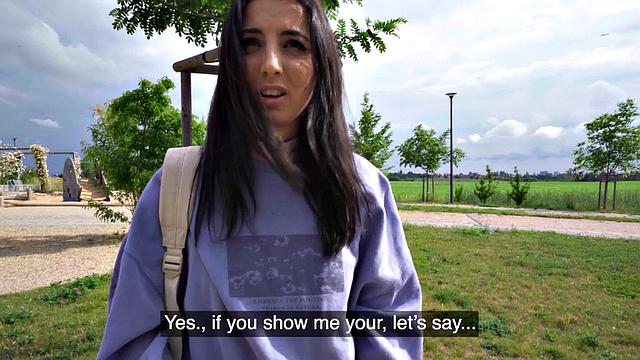 Public wild slut smashed hardcore in missionary