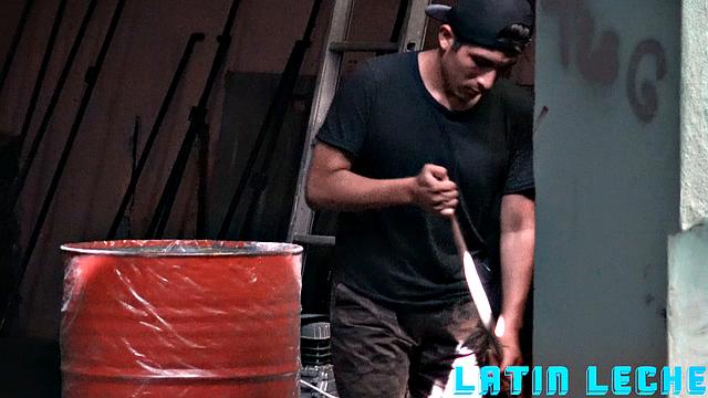 sweaty handyman can't resist landlord's offer and takes cock for cash