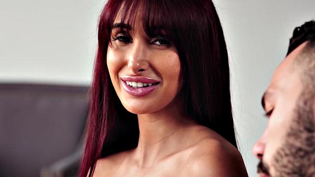 Inked busty babe fucked passionately after fingering