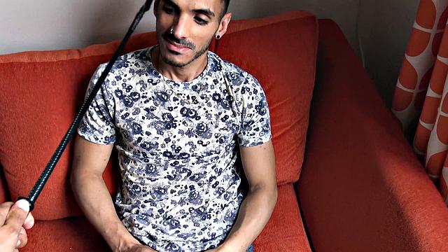Straight Latin stud seduced by cash, strokes and takes raw cock for the first time on camera