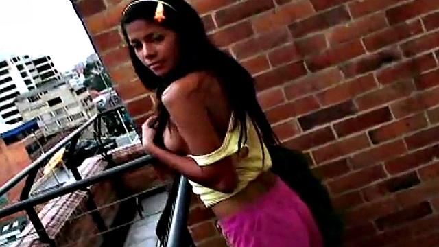 Sexy Latina fingering her wet pussy until she climaxes