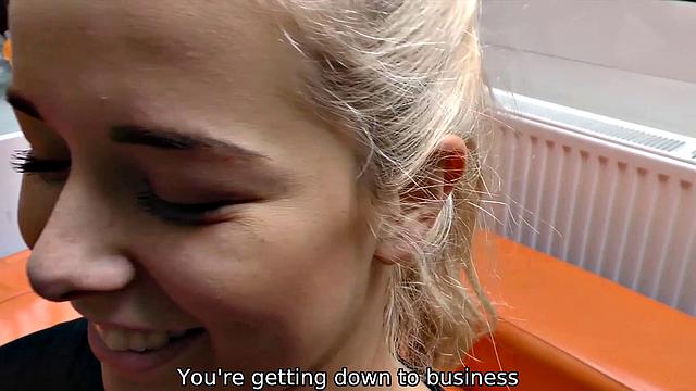 HUNT4K. Blonde has sex with rich hunter who helps her financially