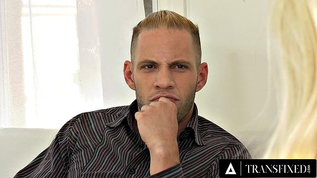 TRANSFIXED - Cute Trans Blonde Jenna Gargles Offers Her Ass To Finally Marrying