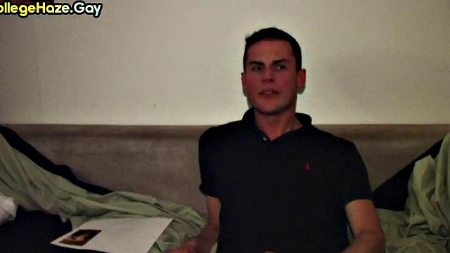 Str8 3some fucked in front of voyeurs in dormitory for fraternity