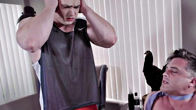 Horny bottom enjoys bareback anal on cock of his hunk BF