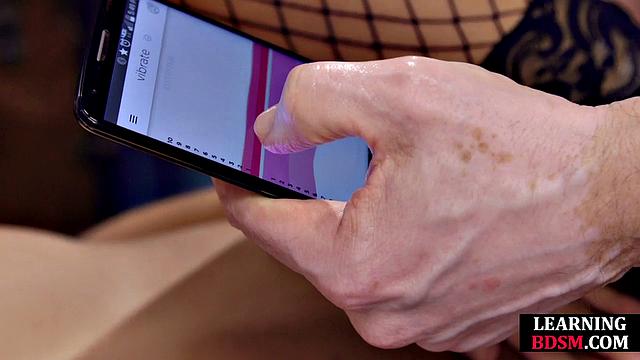 Petite babe pussyfucked by master