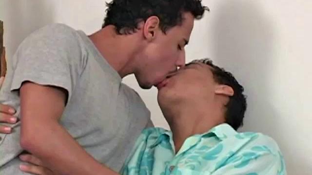 Darien Lee and Rico Vidal are all about each other and eager to get down to business. These two young Brazilians quickly get naked and suck each other's big uncut dick. Then Rico pushes his cock in and fucks Darien from behind.