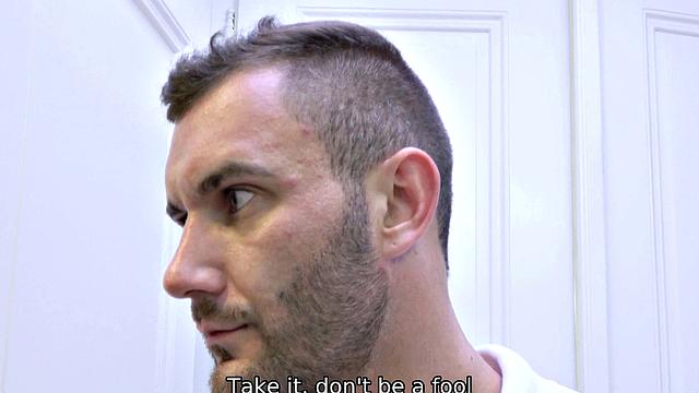 HUNT4K. Black-haired beauty copulates with friend in front of guy