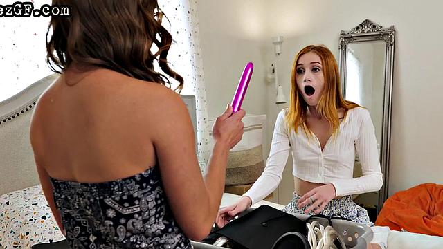 Big-Titted Lez MILF Spoiling Her Redead GF in 69 Pose