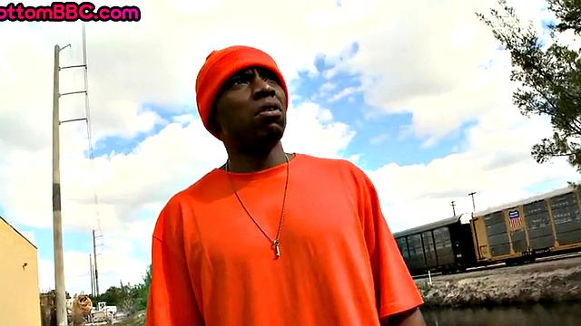 Black thug pickedup and banged in public by top