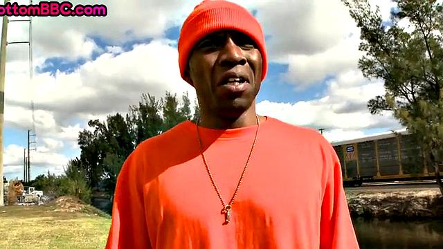 Black thug pickedup and banged in public by top