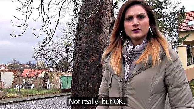 Watch this stunning babe take a hard fucking and a hot load in her pierced pussy