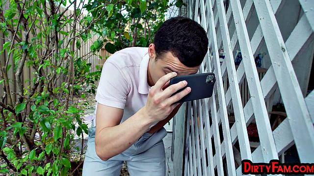 Busty sluts drilled outdoors in 3some