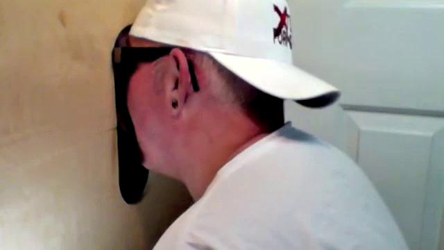 Gloryhole Blowjob From Two Willing Guys