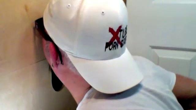 Gloryhole Blowjob From Two Willing Guys