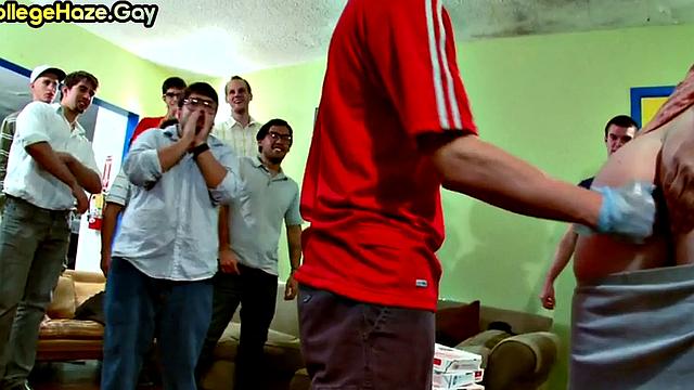 Amateur stud fucked at frat party after assfingering