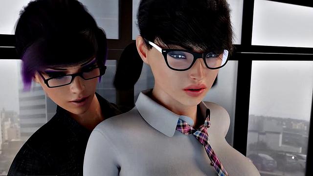 Futa3DX - Corporate Babe Fills Employee's Dirty Mouth With Her Huge Cock