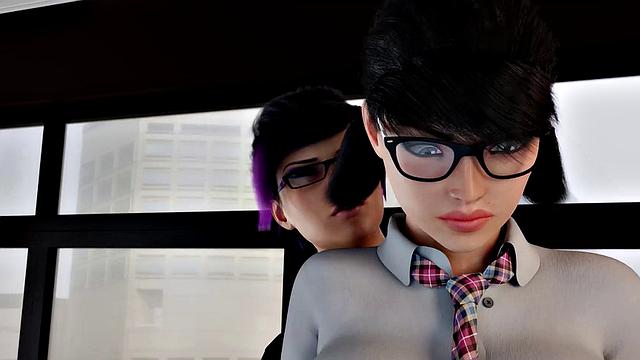 Futa3DX - Corporate Babe Fills Employee's Dirty Mouth With Her Huge Cock