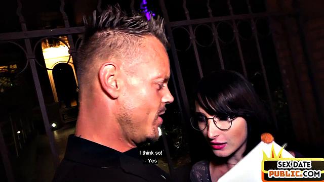 German lady got picked up and fucked in POV