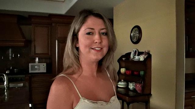 Watch this babe with a pierced pussy give a hot handjob and fuck like a pro!