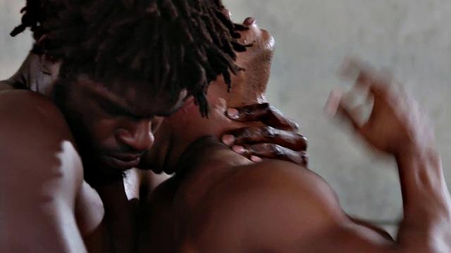 Ethnic muscular BF assfuck bottom in passionate sex